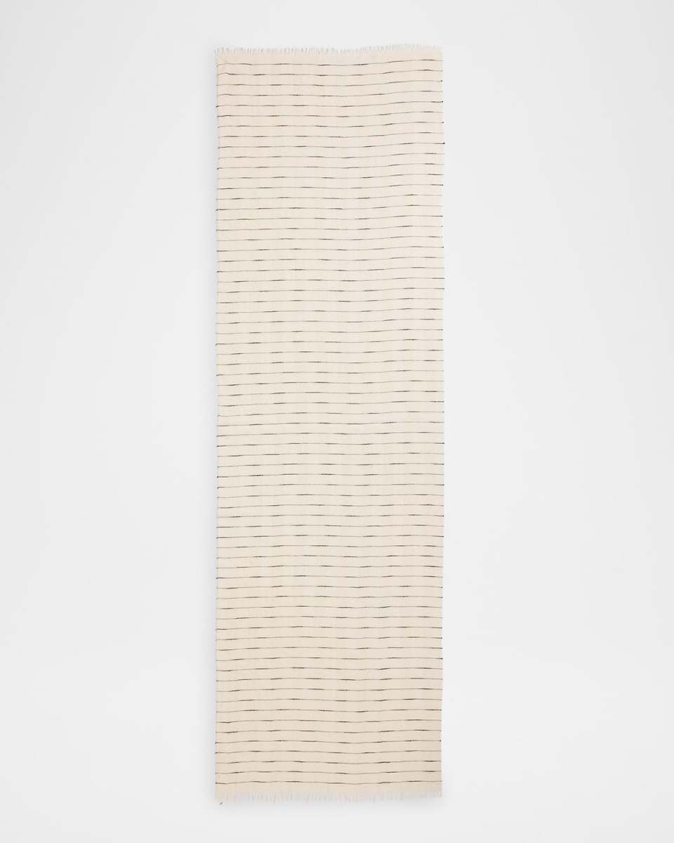 Striped Organic Cotton Mesh Scarf